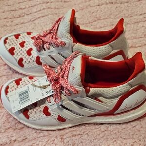 Adidas Ultra Boost Heart Pattern Sneakers Valentine' Day Perfection